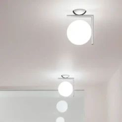 Lampa Ścienna Ic C-W1 Chromowana Flos