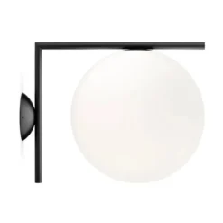 Lampa Ścienna Ic C-W2 Czarna Flos