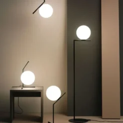 Lampa Ścienna Ic C-W2 Czarna Flos