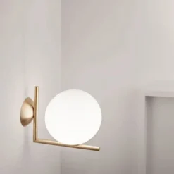Lampa Ścienna Ic C-W2 Mosiądz Flos