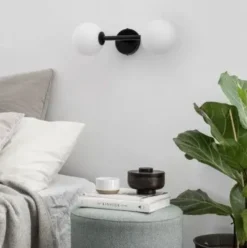 Lampa Ścienna Kop B Czarna Ummo