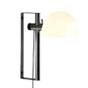 Lampa Ścienna Lauro Biały Klosz Z Ciemnobrązową Podstawą Marset