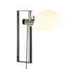 Lampa Ścienna Lauro Biały Klosz Z Chromowaną Podstawą Marset