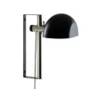 Lampa Ścienna Lauro Czarny Klosz Z Chromowaną Podstawą Marset