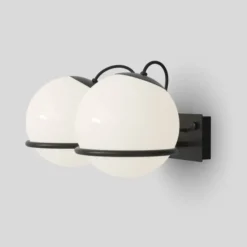 Lampa Ścienna Le Sfere Model 238-2 Czarna Astep