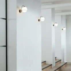 Lampa Ścienna Le Sfere Model 237-1 Czarna Z Przewodem Astep