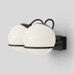 Lampa Ścienna Le Sfere Model 237-2 Czarna Astep