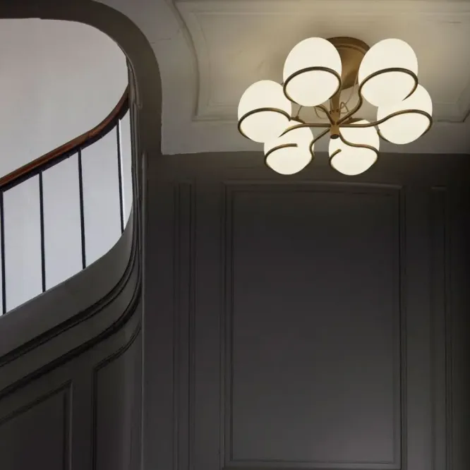Lampa Ścienna Le Sfere Model 237-2 Czarna Astep