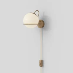 Lampa Ścienna Le Sfere Model 237-1 Szampańska Z Przewodem Astep