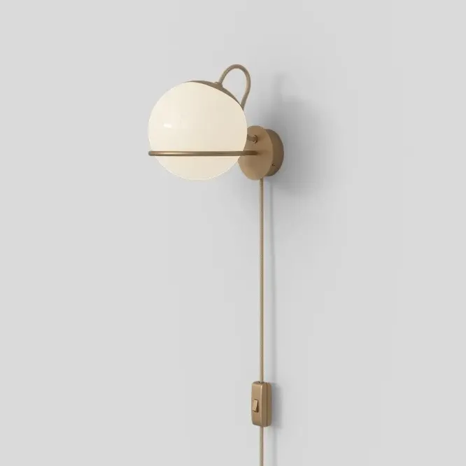 Lampa Ścienna Le Sfere Model 237-1 Szampańska Z Przewodem Astep