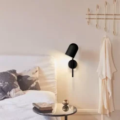 Lampa Ścienna Luceo Czarna Aytm