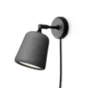 Lampa Ścienna Material Ciemnoszary Beton New Works