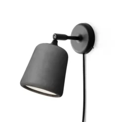 Lampa Ścienna Material Ciemnoszary Beton New Works