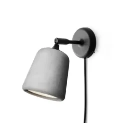 Lampa Ścienna Material Jasnoszary Beton New Works