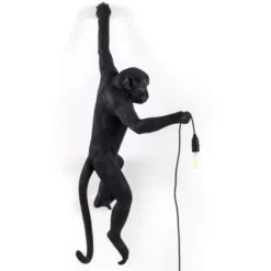 Lampa Ścienna Monkey Czarna Seletti