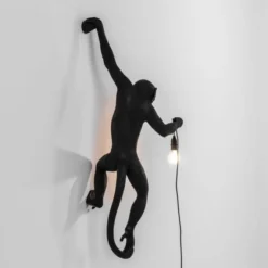 Lampa Ścienna Monkey Czarna Seletti