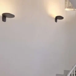Lampa Ścienna Oplight Czarna Flos