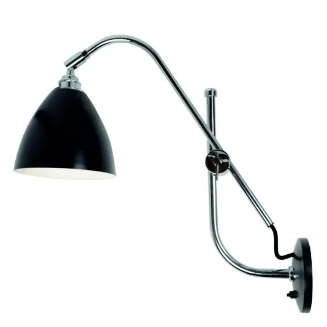 Lampa Ścienna Task Czarna Btc