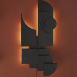 Lampa Ścienna Totem Deco Czarna Please Wait To Be Seated