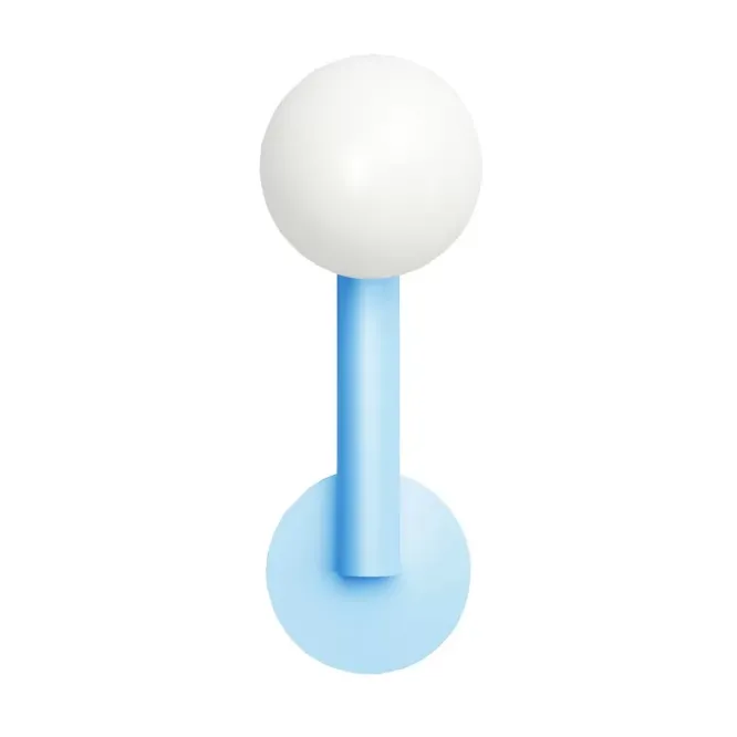 Lampa Ścienna Tube With Globes And Cones Jasnoniebieska Atelier Areti