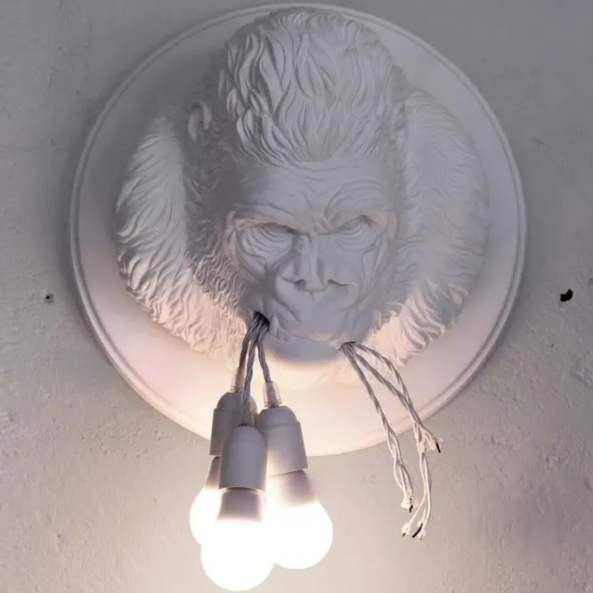 Lampa Ścienna Ugo Rilla Biała Karman