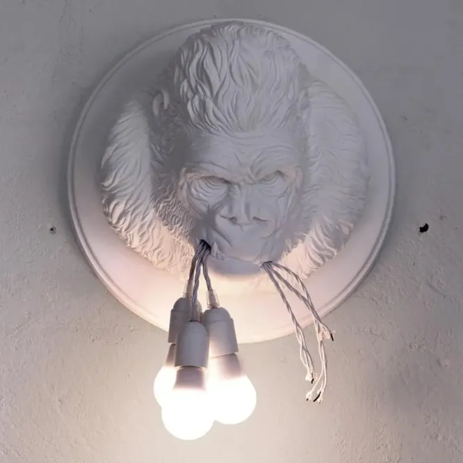 Lampa Ścienna Ugo Rilla Biała Karman