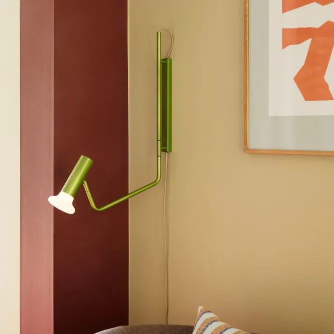 Lampa Ścienna Wally Zielona Hubsch