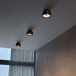 Lampa Ścienna Wan Czarna Flos