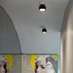 Lampa Ścienna Wan Czarna Flos