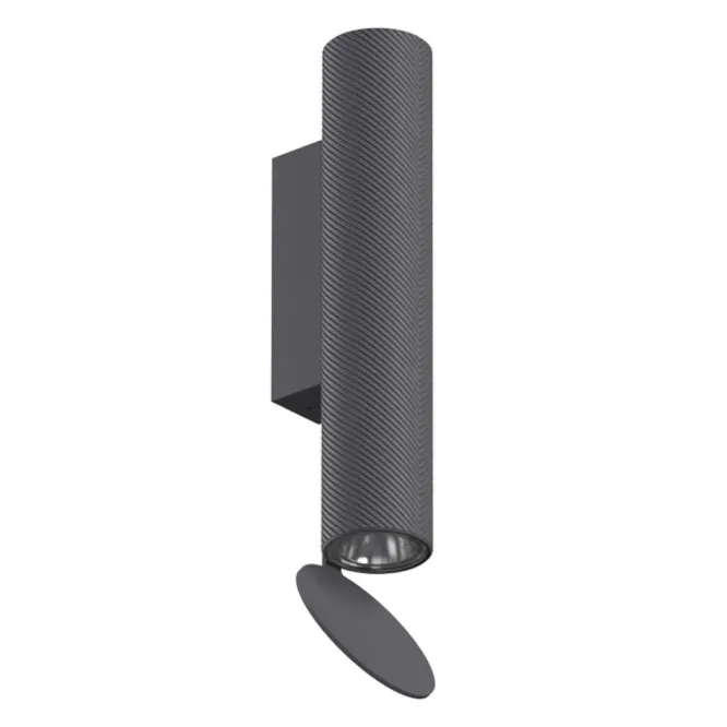 Lampa Ścienna Zewnętrzna Flauta Spiga Antracytowa Flos