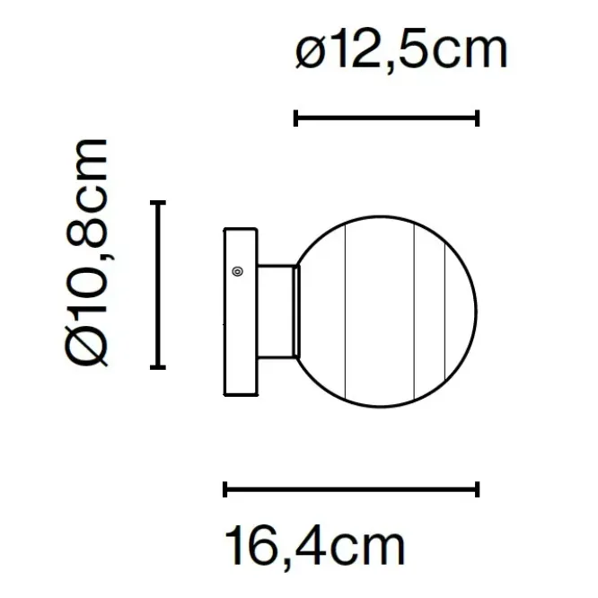 Lampa Ścienno-Sufitowa Dipping Light Amber Brass Marset
