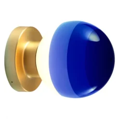 Lampa Ścienno-Sufitowa Dipping Light Blue Brass Marset
