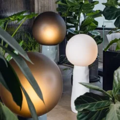 Lampa Kokeshi Mała Biało-Szara Pulpo