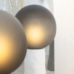 Lampa Kokeshi Mała Biało-Szara Pulpo