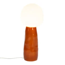 Lampa Kokeshi Mała Biało-Terakotowa Pulpo