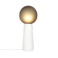Lampa Kokeshi Mała Szaro-Biała Pulpo
