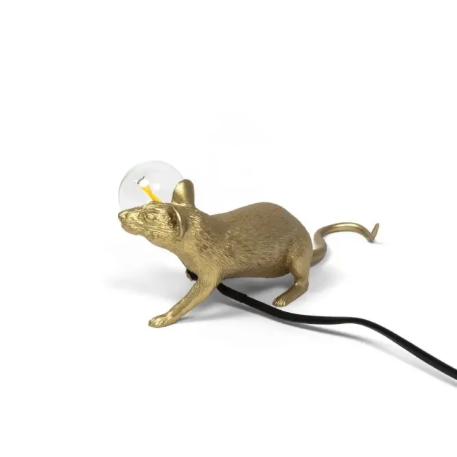 Lampa Mouse Złota Leżąca Seletti