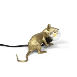 Lampa Mouse Złota Leżąca Seletti