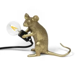 Lampa Mouse Złota Siedząca Seletti