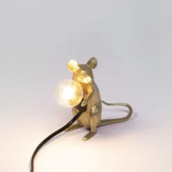 Lampa Mouse Złota Siedząca Seletti