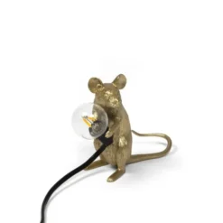 Lampa Mouse Złota Siedząca Seletti