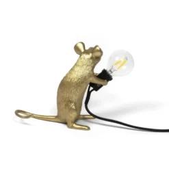 Lampa Mouse Złota Siedząca Seletti