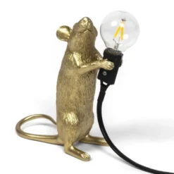 Lampa Mouse Złota Stojąca Seletti