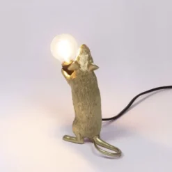 Lampa Mouse Złota Stojąca Seletti