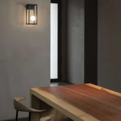 Lampa Ogrodowa Abachina Wersja Ścienna Biała Karman