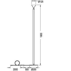 Lampa Podłogowa Apollo Aluminiowa Pholc