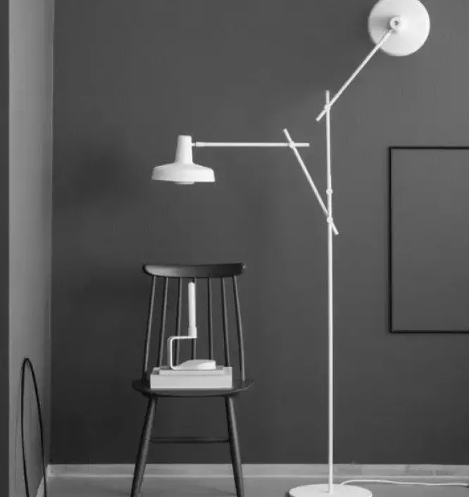 Lampa Podłogowa Arigato 2 Biała Grupa Products