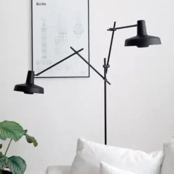 Lampa Podłogowa Arigato 2 Czarna Grupa Products