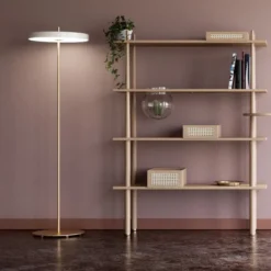Lampa Podłogowa Asteria Perłowa Biel Umage