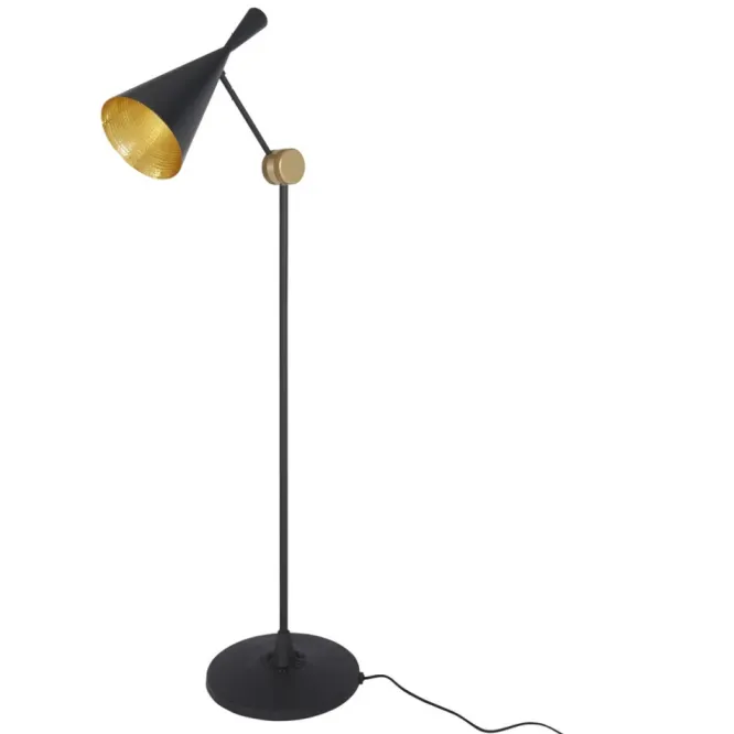 Lampa Podłogowa Beat Czarna Tom Dixon